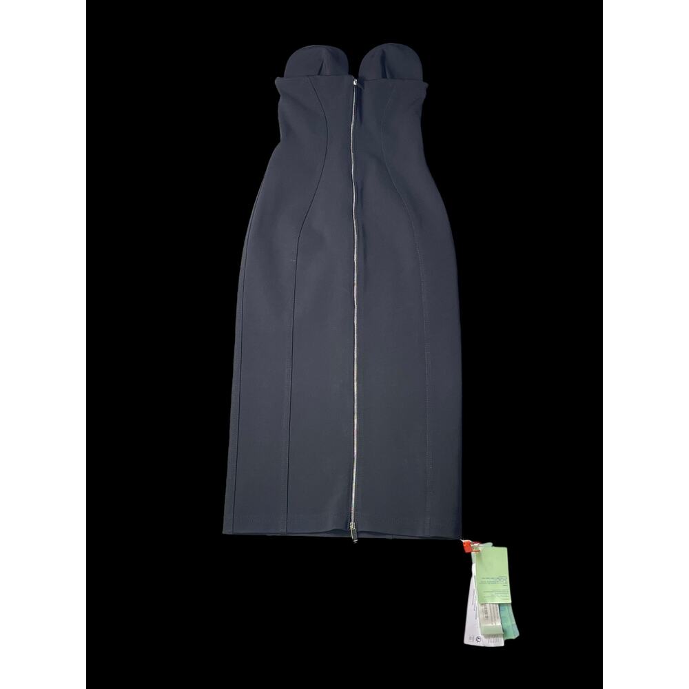 2013 Off-White Virgil Ablohland Black Midi Dress 36EU Eco-Friendly Made in Italy
